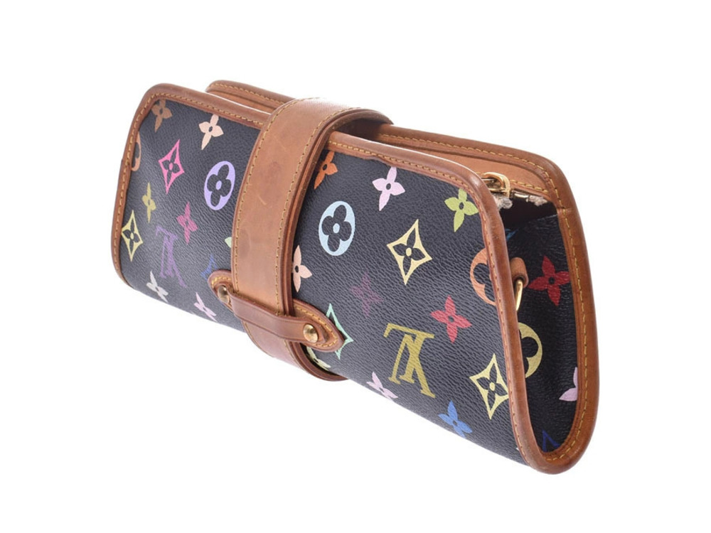 Louis Vuitton Shirley C Leather Black Multicolor Bag